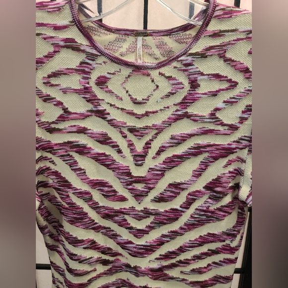 ❤❤Free People Zebra Stripe BodyCon Dress sz XS/S - Picture 4 of 9